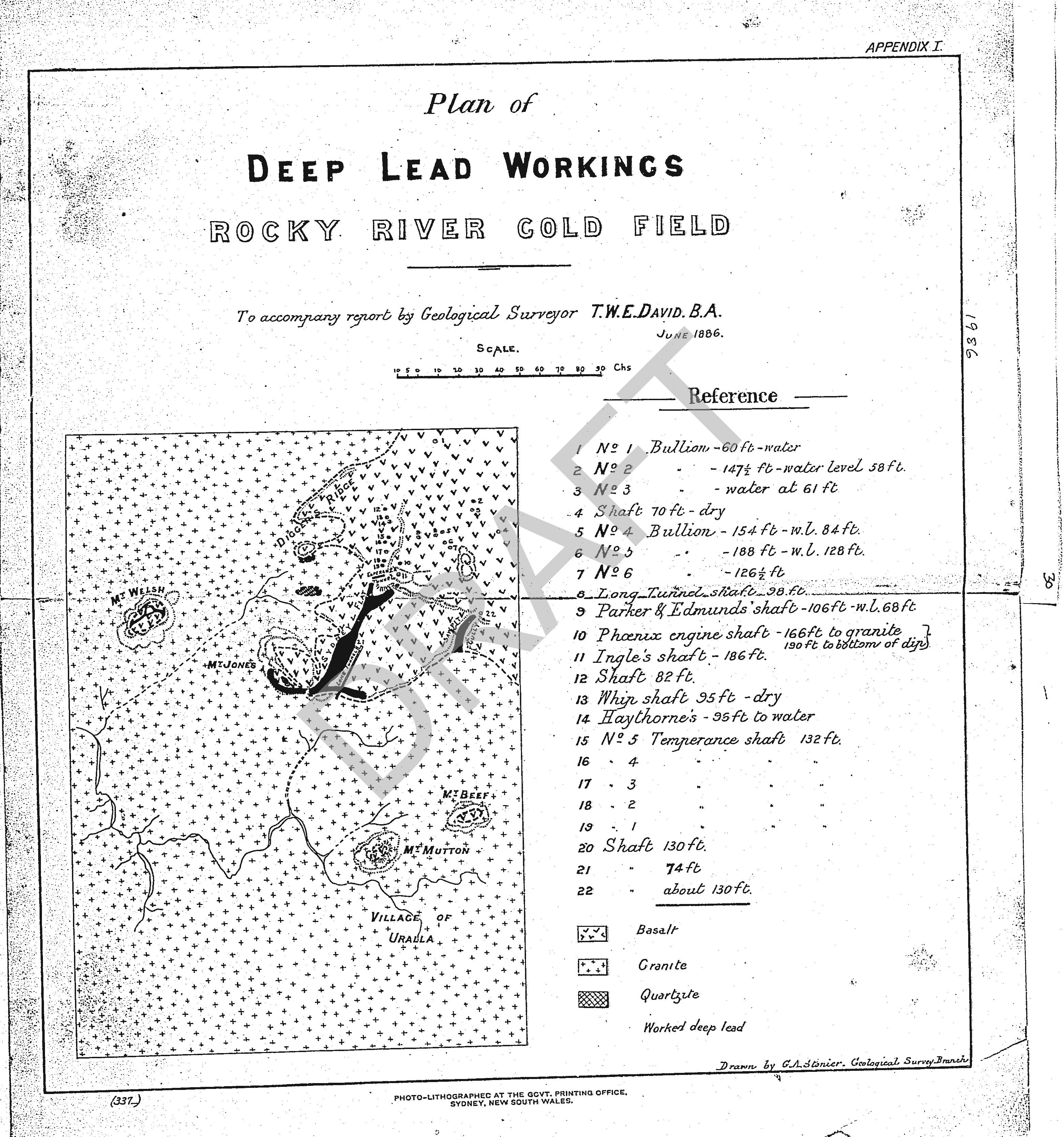 Deep Lead Workings Rocky River