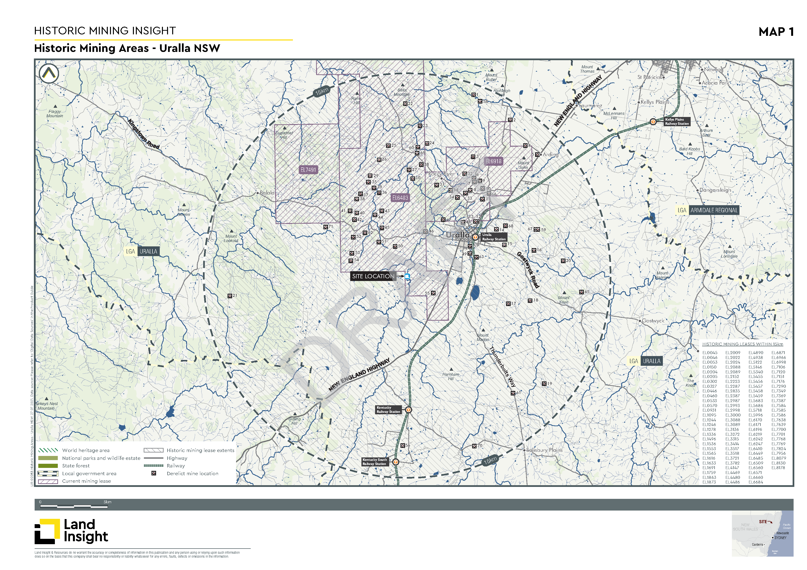 Historic Mining Areas